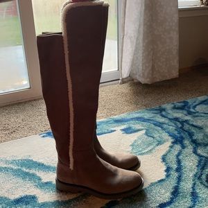 juno faux shearling trim boot